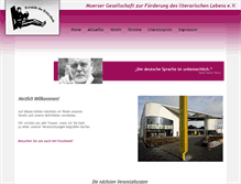 Tablet Screenshot of moersergesellschaft.de